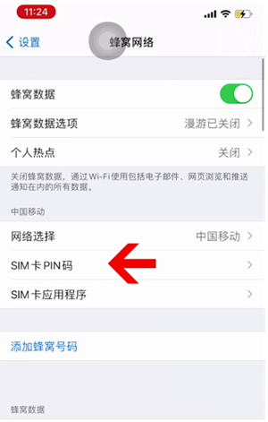 彝良苹果14维修网分享如何给iPhone14的SIM卡设置密码 