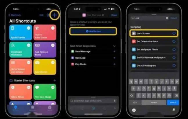 彝良苹果14锁屏维修店分享iPhone14升级iOS16.4后如何创建锁屏快捷方式 