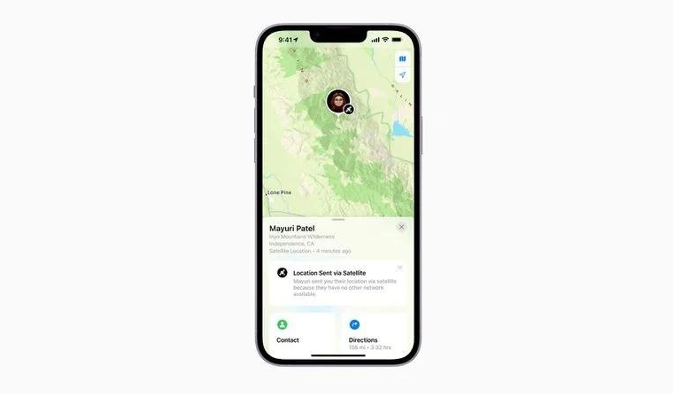 彝良苹果14维修分享iPhone14系列中 FindMy功能通过卫星分享位置方法教程 