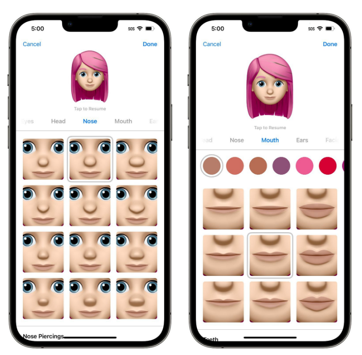 彝良苹果手机维修分享​iOS 16中的拟我表情有了哪些变化和升级 